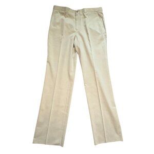 Axis Tencil Mens Flat Front Pants-Unhemmed-Tan-Size 38-NWT